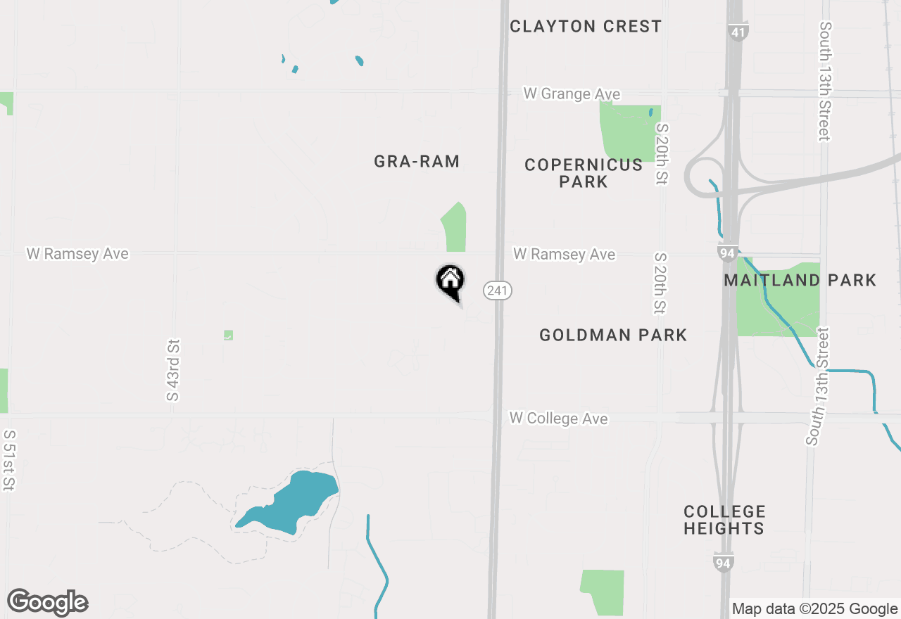 Map of 2935 W Bridge St, Greenfield, WI 53221