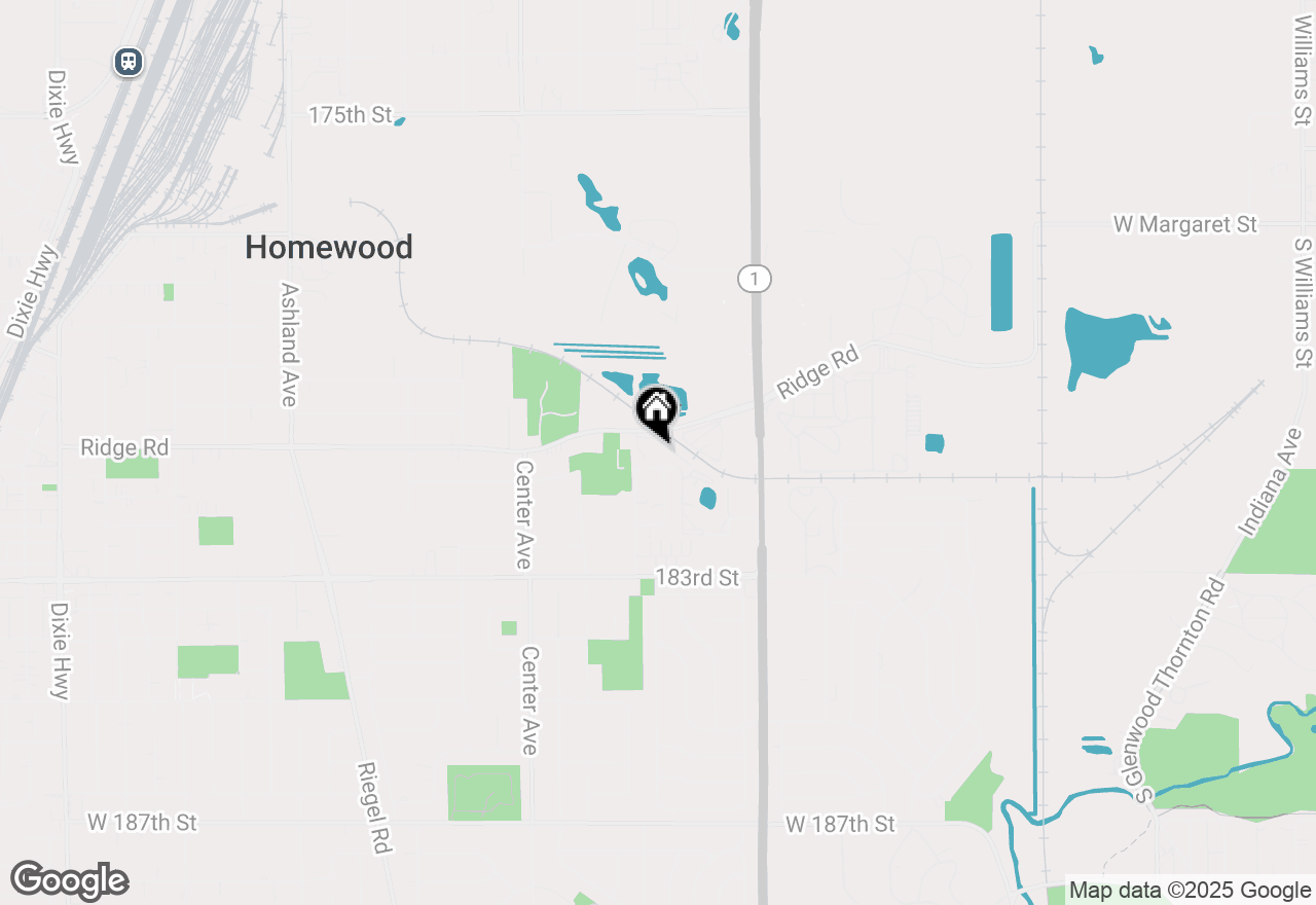 Map of 956 Olive Road #2B, Homewood, IL 60430