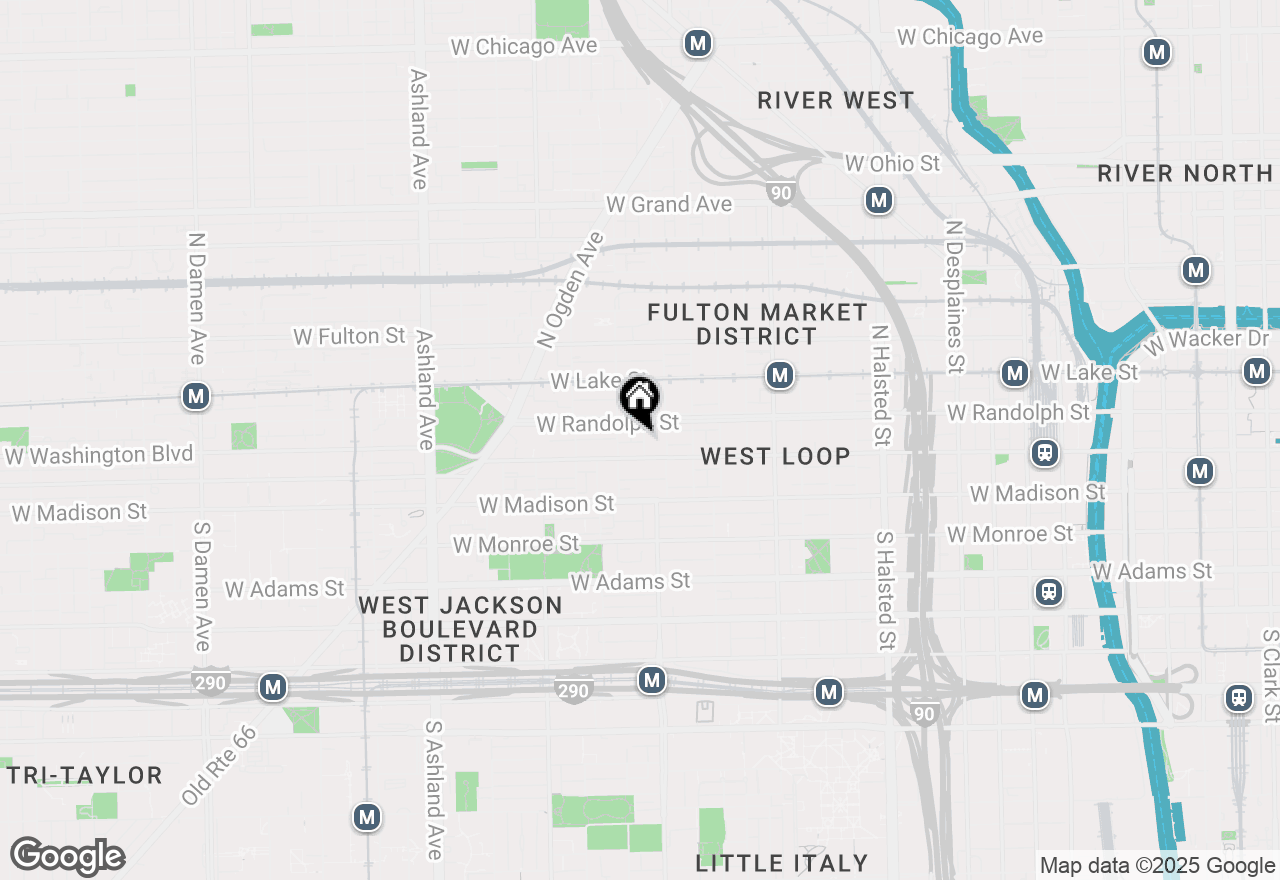 Map of 116-18 N Willard Court #302, Chicago, IL 60607