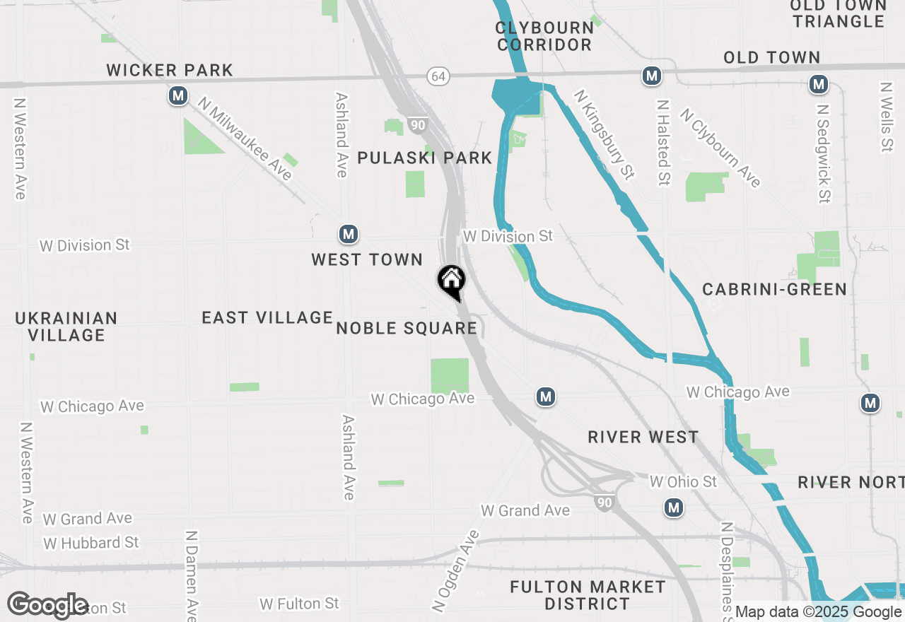 Map of 1001 N Milwaukee Avenue #301, Chicago, IL 60642