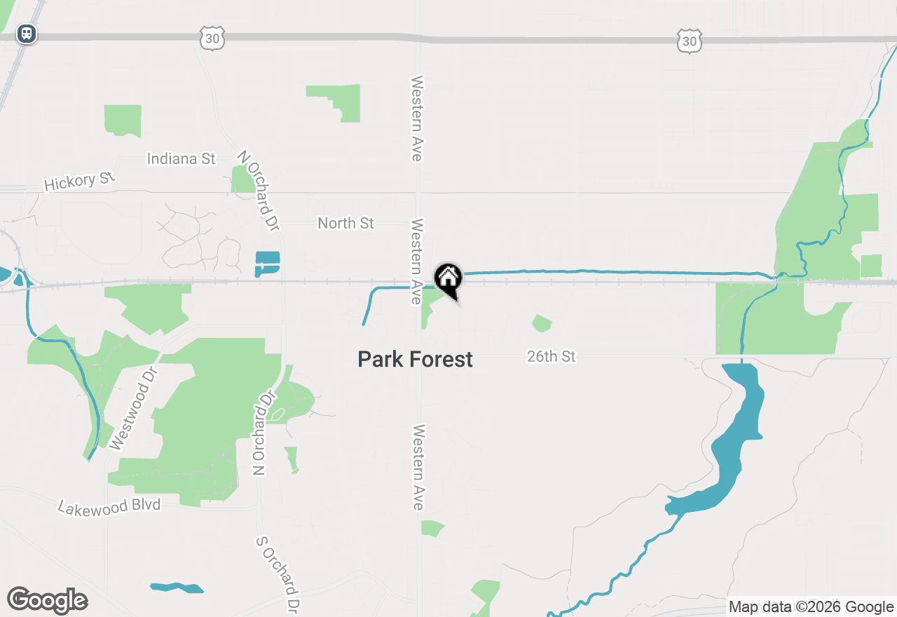 Map of 111 Algonquin Street, Park Forest, IL 60466