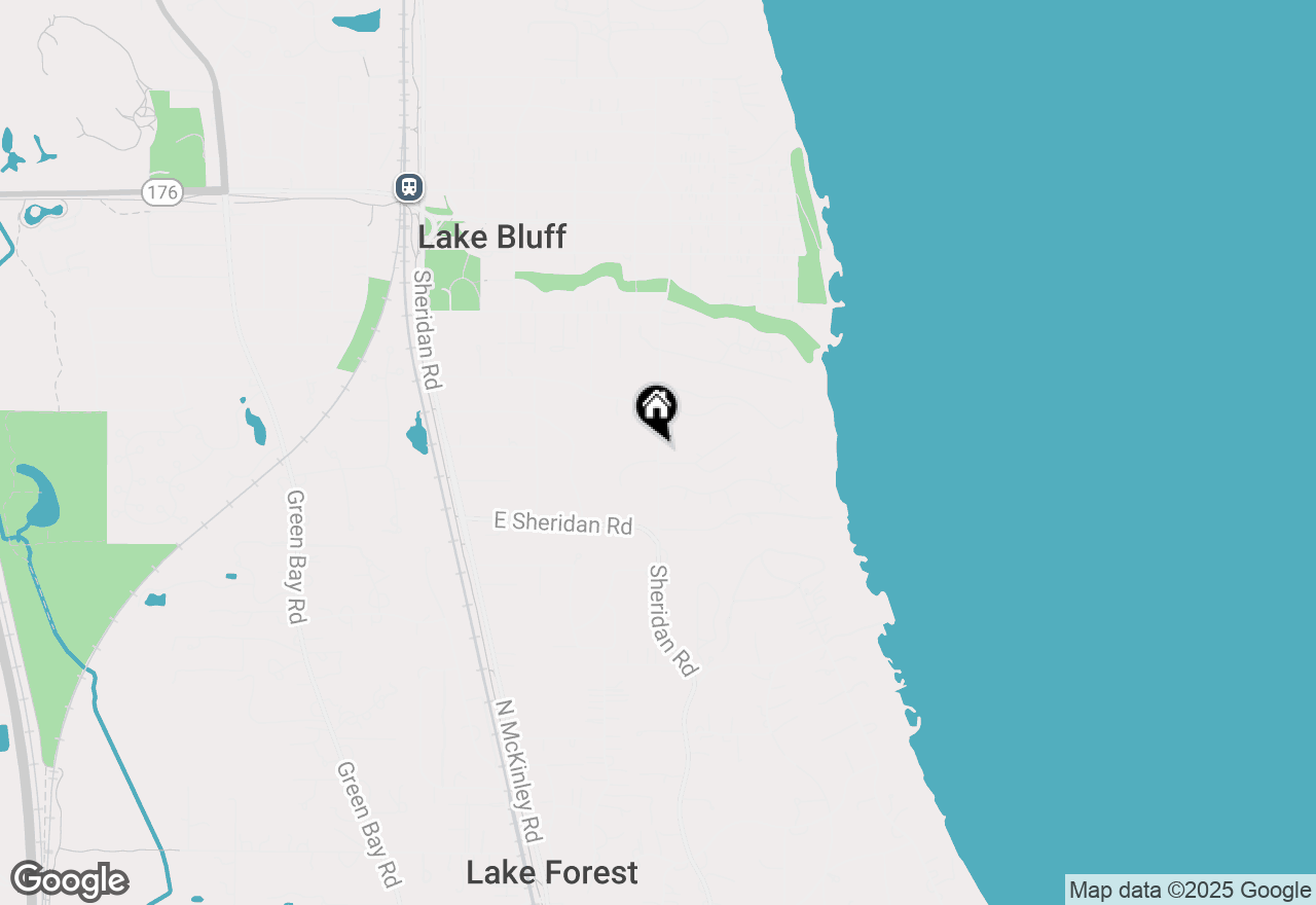 Map of 131 Moffett, Lake Bluff, IL 60044