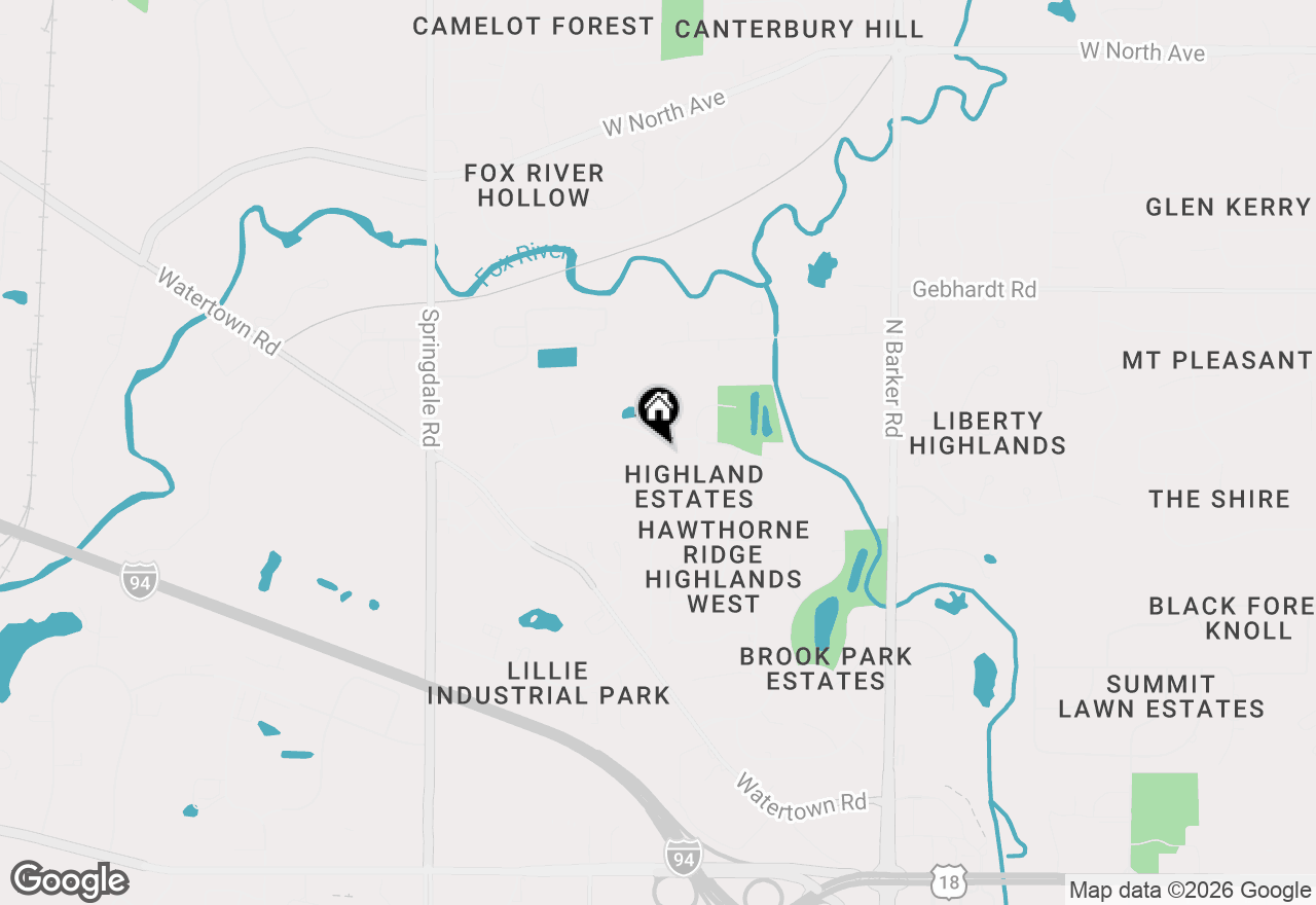 Map of 21195 Mary Lynn Dr, Brookfield, WI 53045