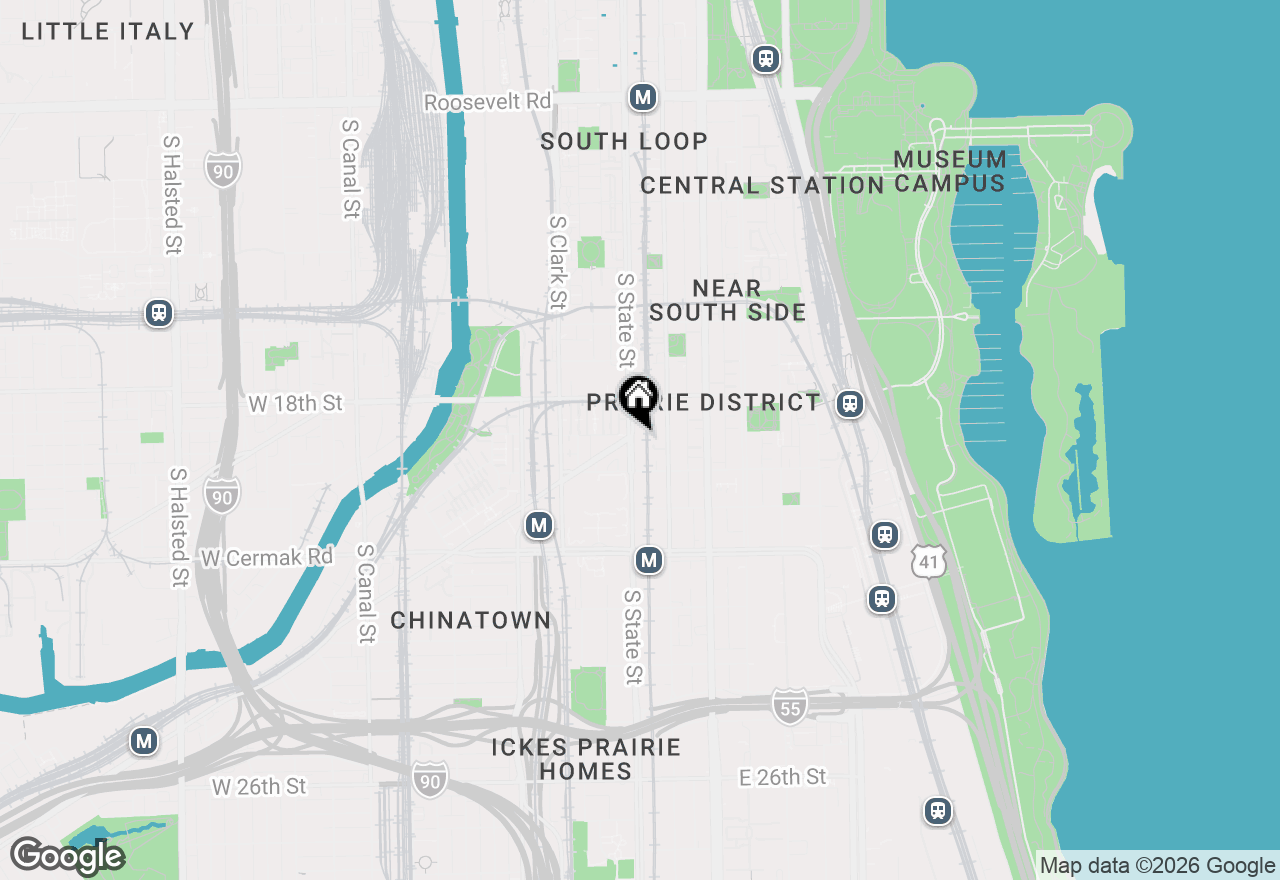 Map of (Address confidential), Chicago, Illinois 60616
