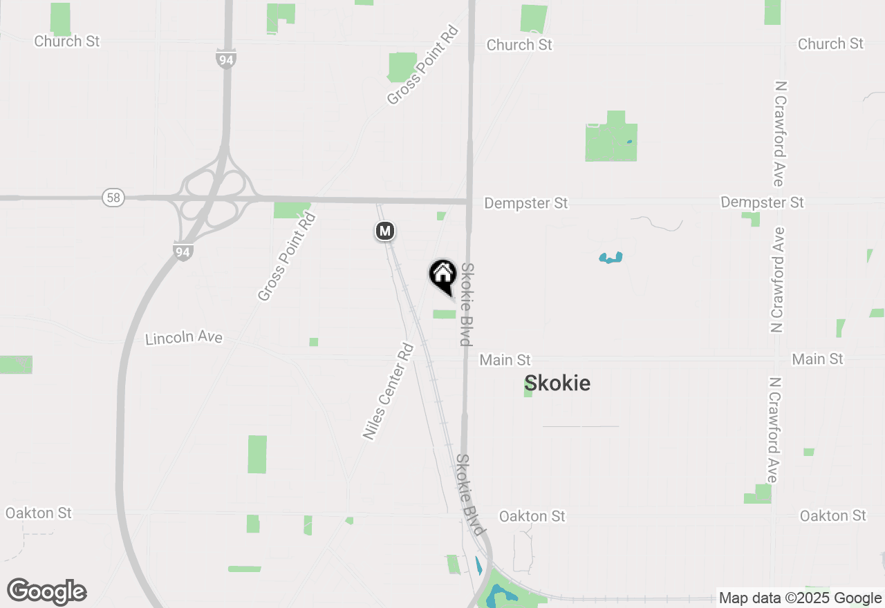 Map of 4837 Wright Terrace, Skokie, IL 60077