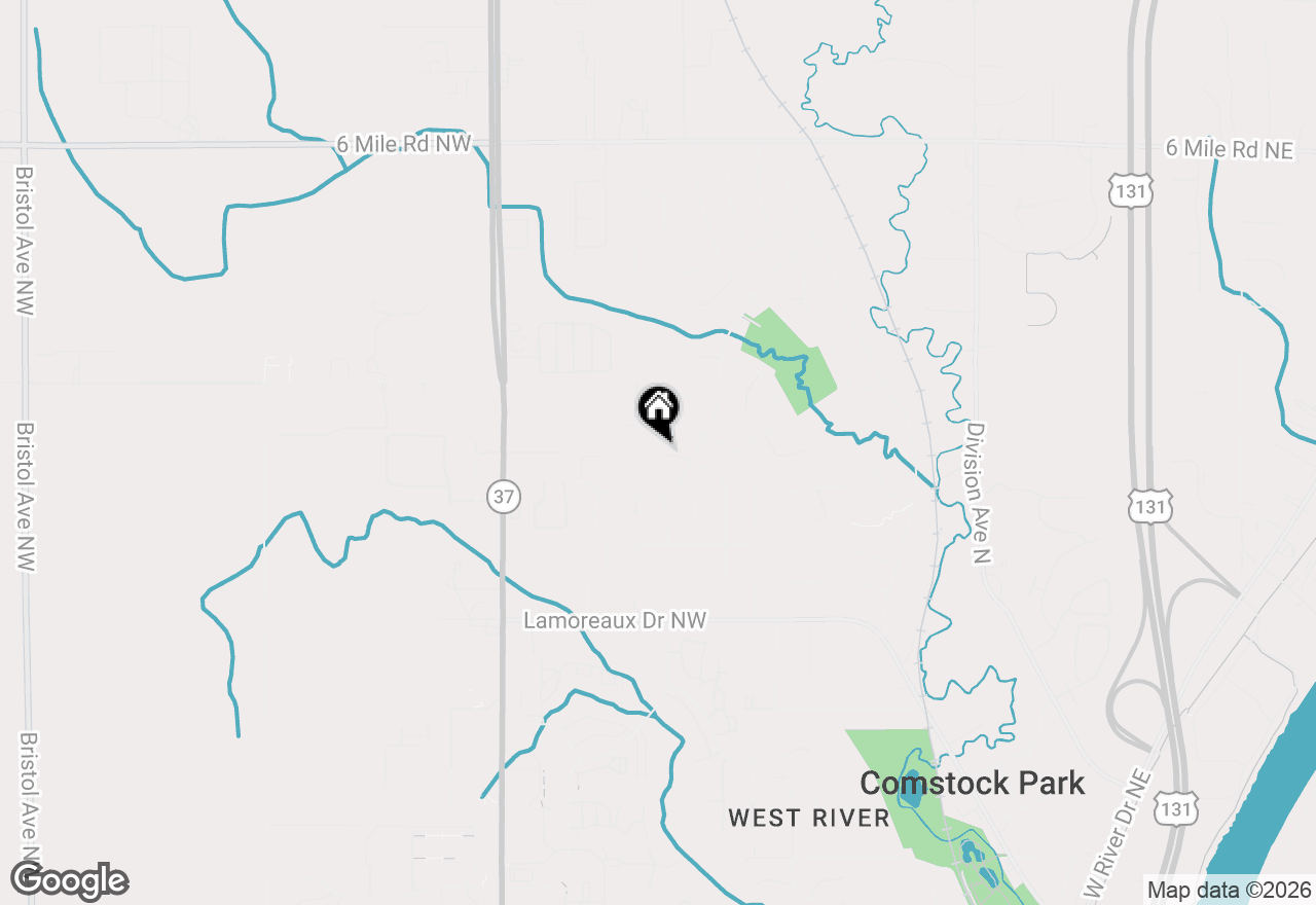 Map of 4732 Foxcroft Avenue Nw, Comstock Park, MI 49321