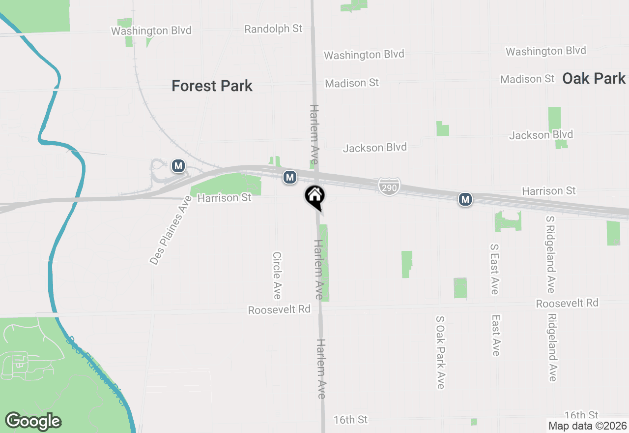 Map of 839 S Harlem Avenue, Forest Park, IL 60130