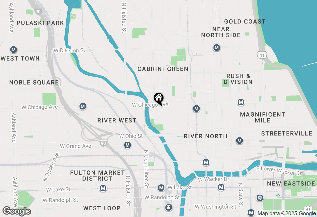 Map of 500 W Superior Street #1207, Chicago, IL 60654