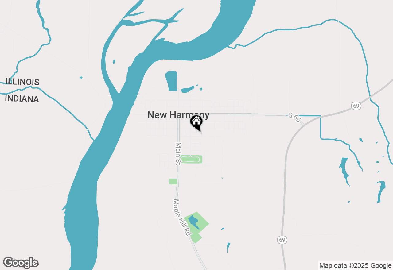 Map of 618 South Street, New Harmony, IN 47631
