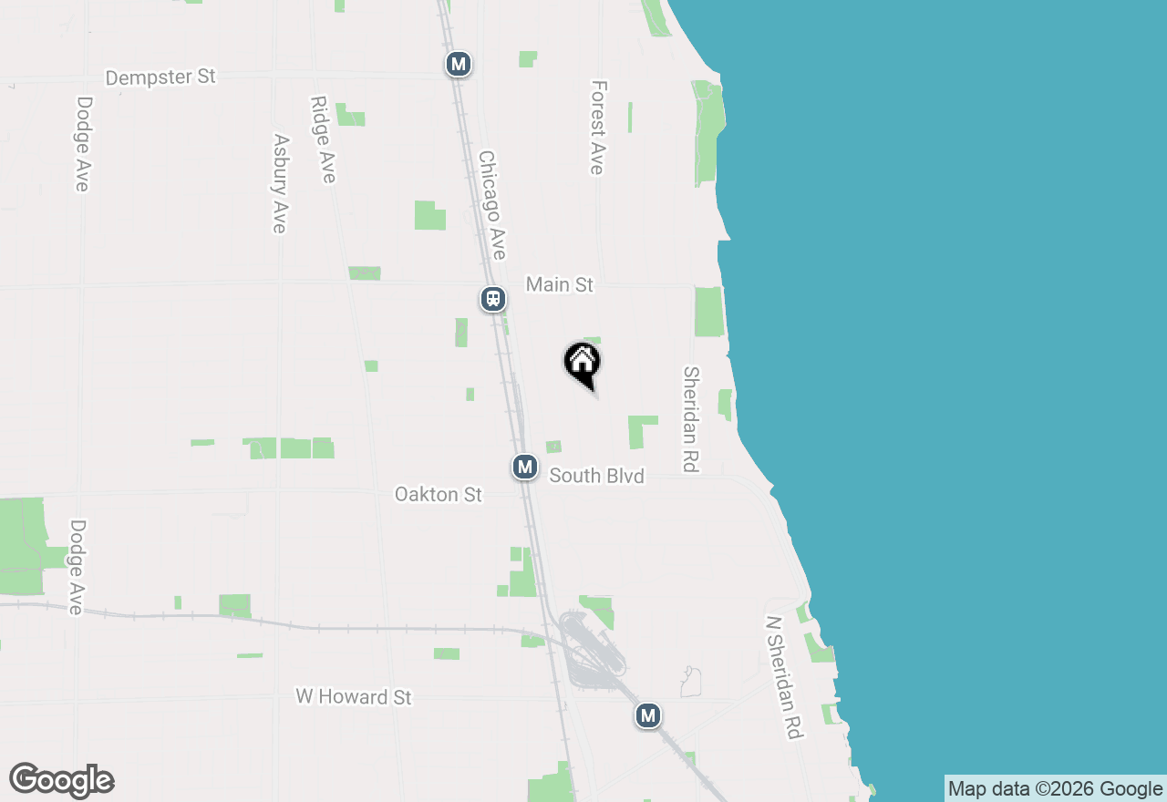 Map of 640 Judson Avenue, Evanston, IL 60202