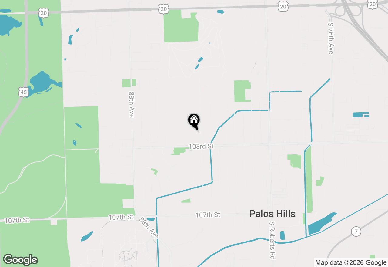 Map of (Address confidential), Palos Hills, Illinois 60465
