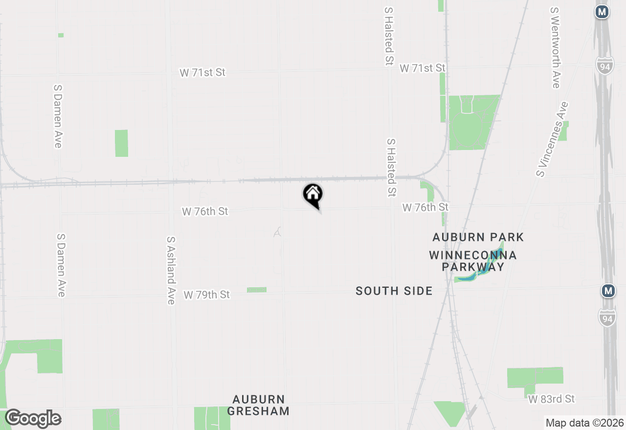 Map of 7611 S Aberdeen Street, Chicago, IL 60620