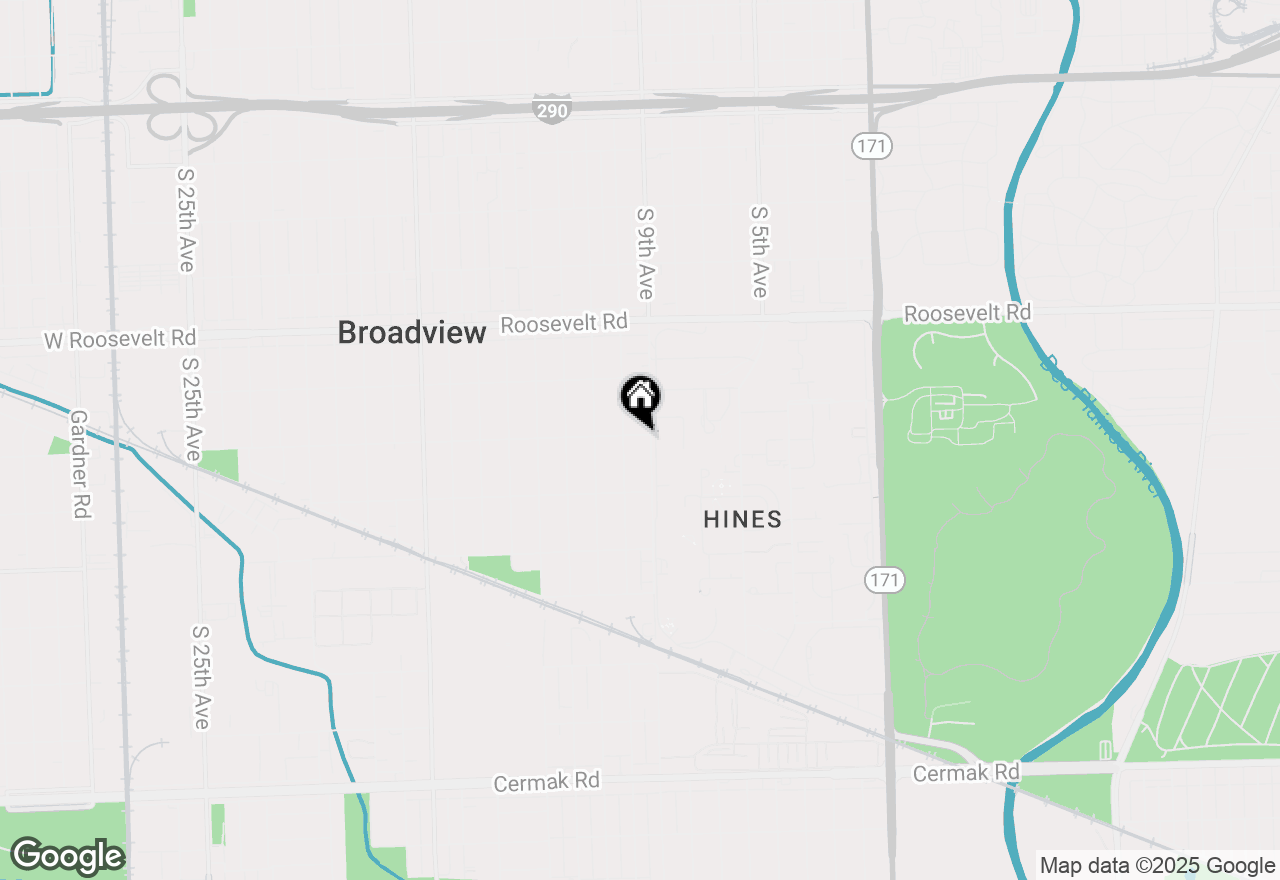 Map of (Address confidential), Broadview, Illinois 60155