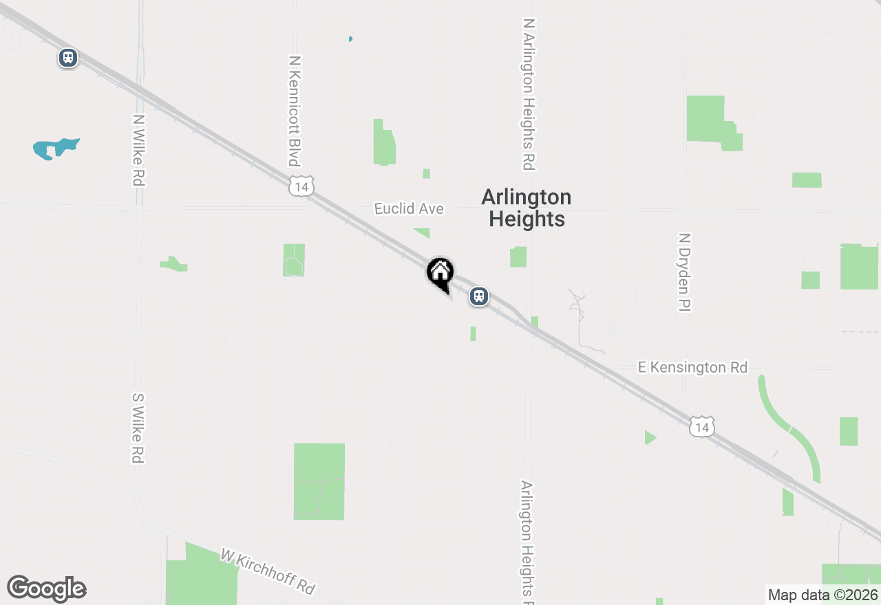 Map of 204 W Wing Street, Arlington Heights, IL 60005