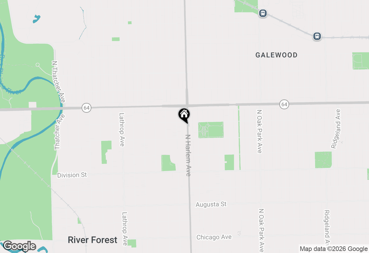 Map of 1436 N Harlem Avenue #E, River Forest, IL 60305
