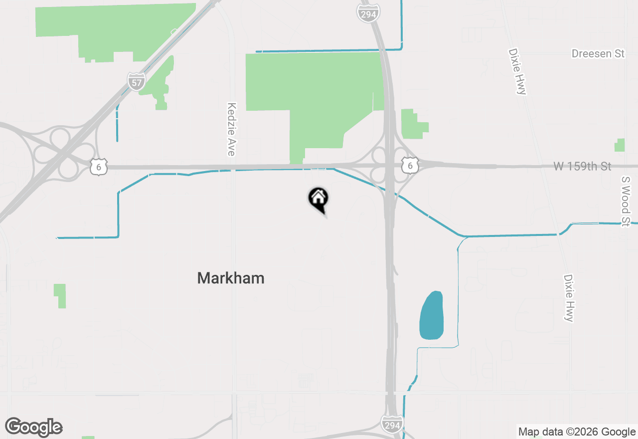Map of 16068 Richmond Avenue, Markham, IL 60428