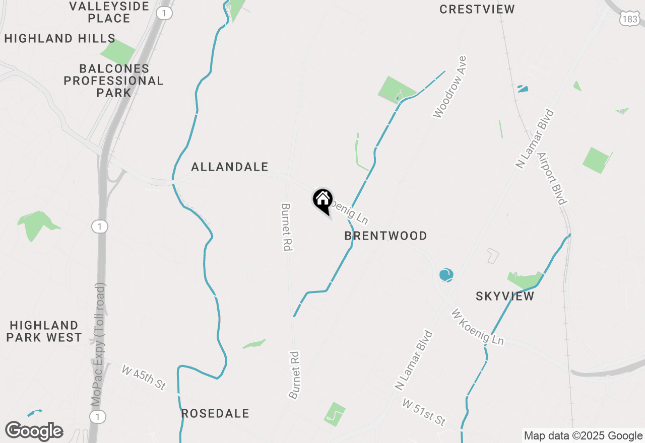 Map of 5707 Clay Ave #A, Austin, TX 78756