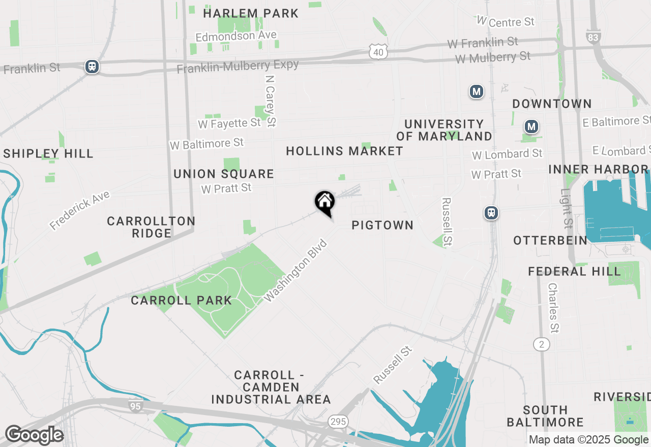 Map of 1124 Sargeant Street, Baltimore, MD 21223