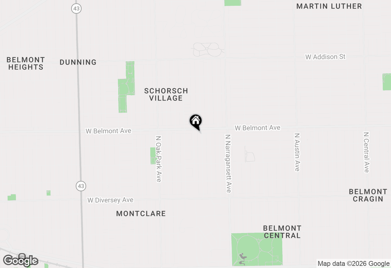 Map of 3143 N Nashville Avenue #3E, Chicago, IL 60634