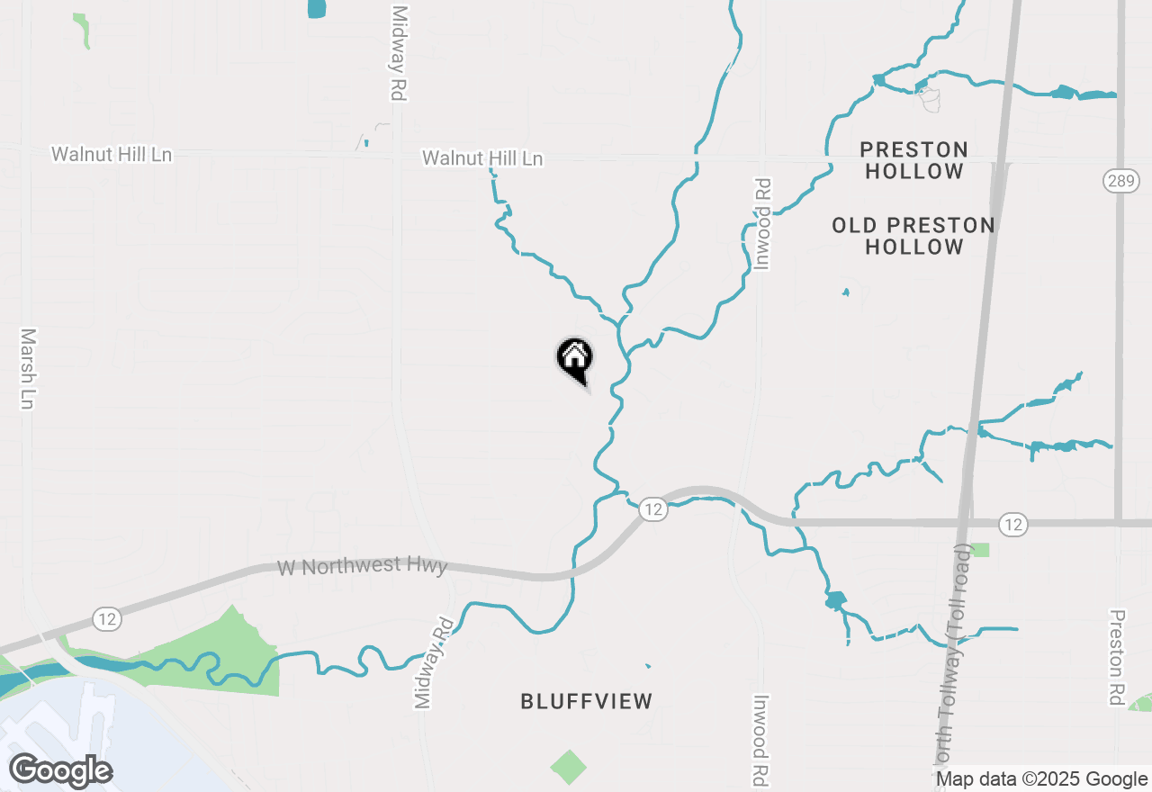 Map of 9512 Rockbrook Drive, Dallas, TX 75220