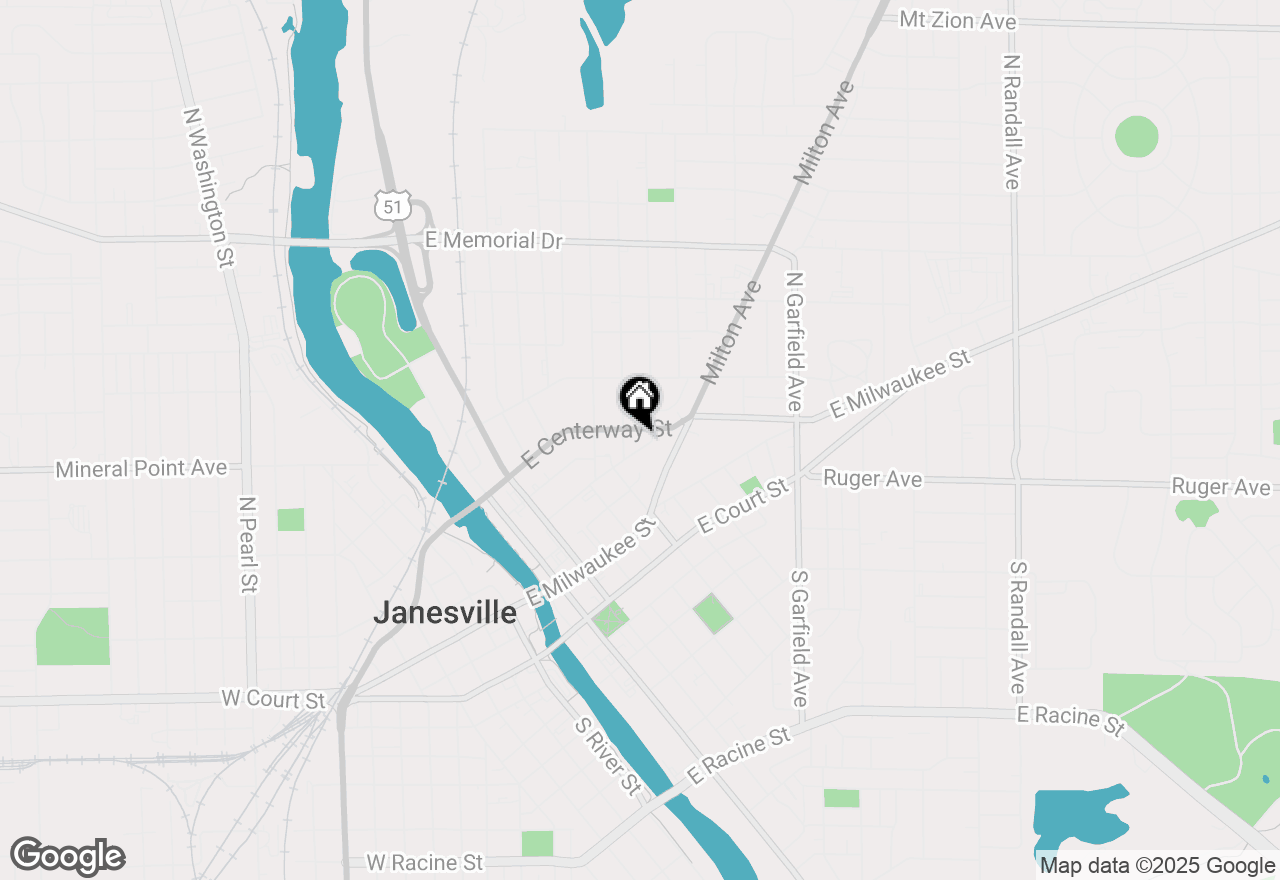 Map of 621 Prospect Avenue, Janesville, WI 53545