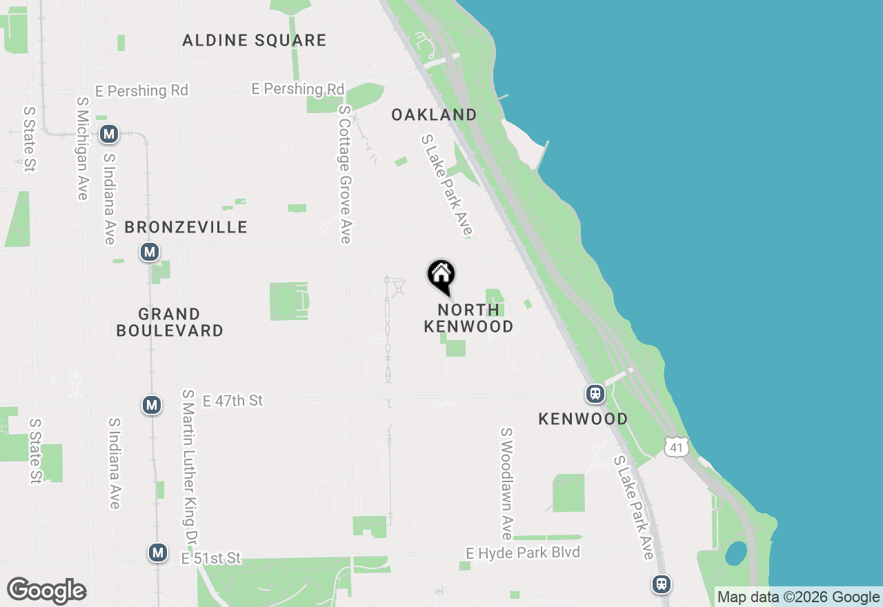 Map of 4444 S Berkeley Avenue, Chicago, IL 60653