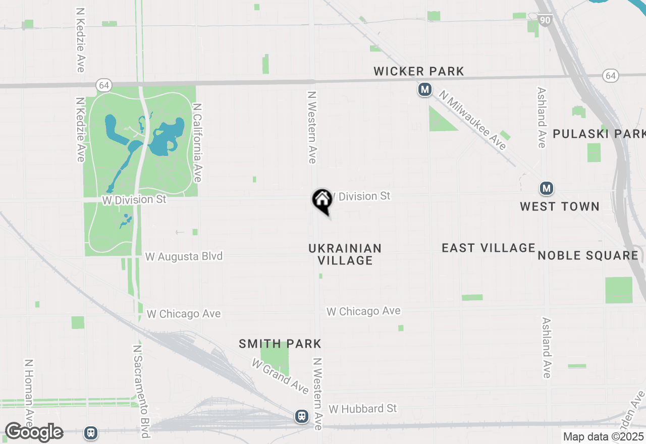 Map of 2346 W Thomas Street #2R, Chicago, IL 60622