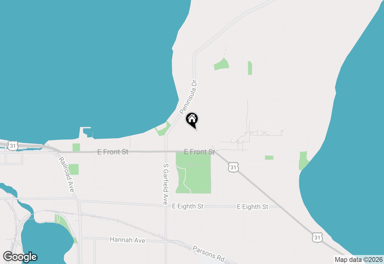 Map of 1310 Peninsula Court, Traverse City, MI 49686