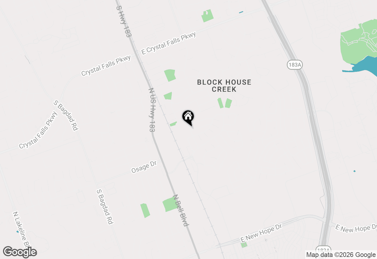 Map of 2407 Autrey Dr, Leander, TX 78641