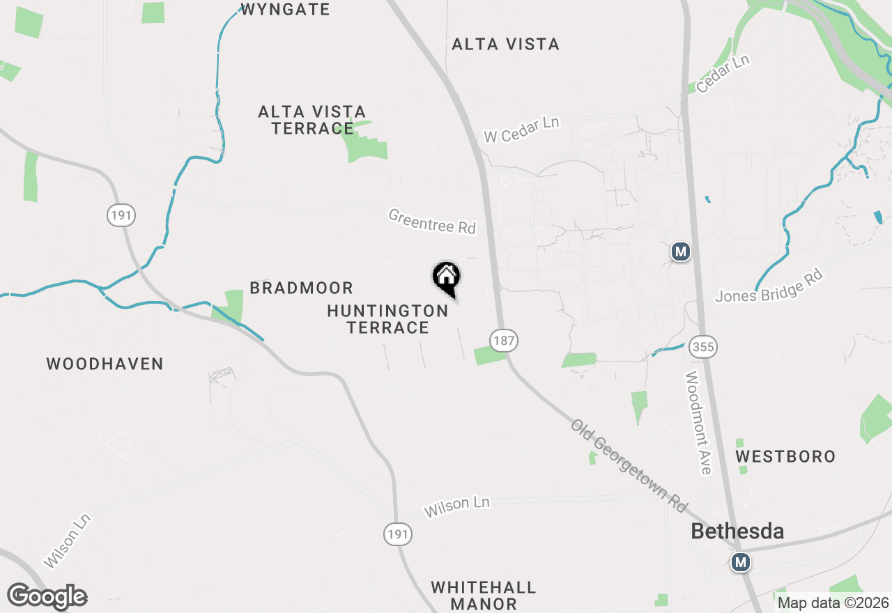 Map of 5505 Mckinley Street, Bethesda, MD 20817