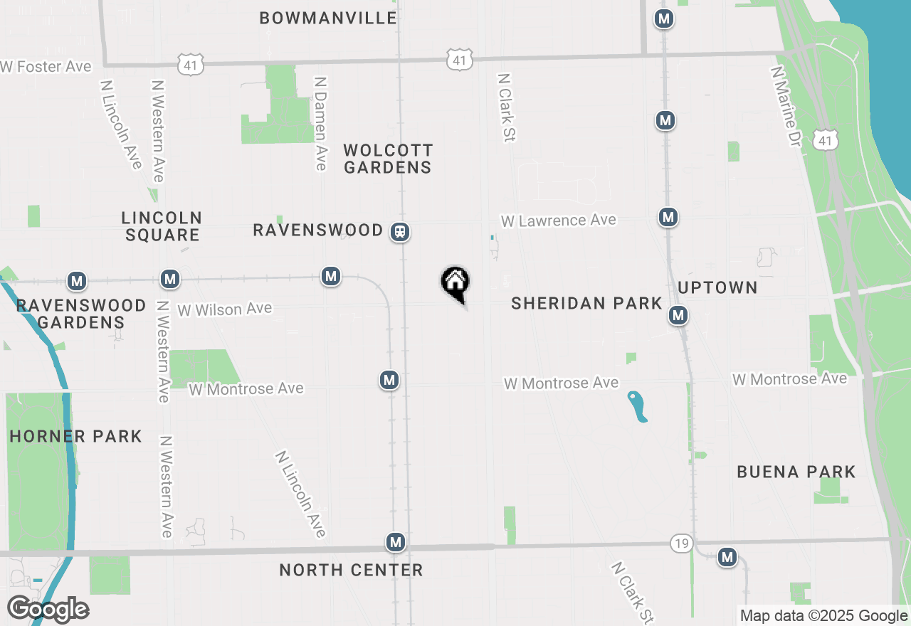 Map of 4546 N Paulina Street, Chicago, IL 60640