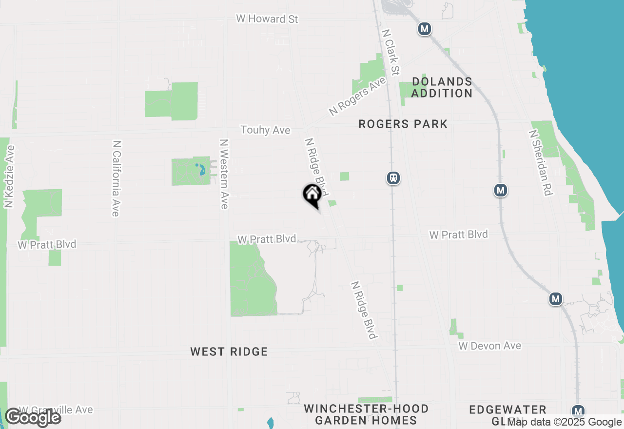 Map of 2044 W Farwell Avenue #2E, Chicago, IL 60645