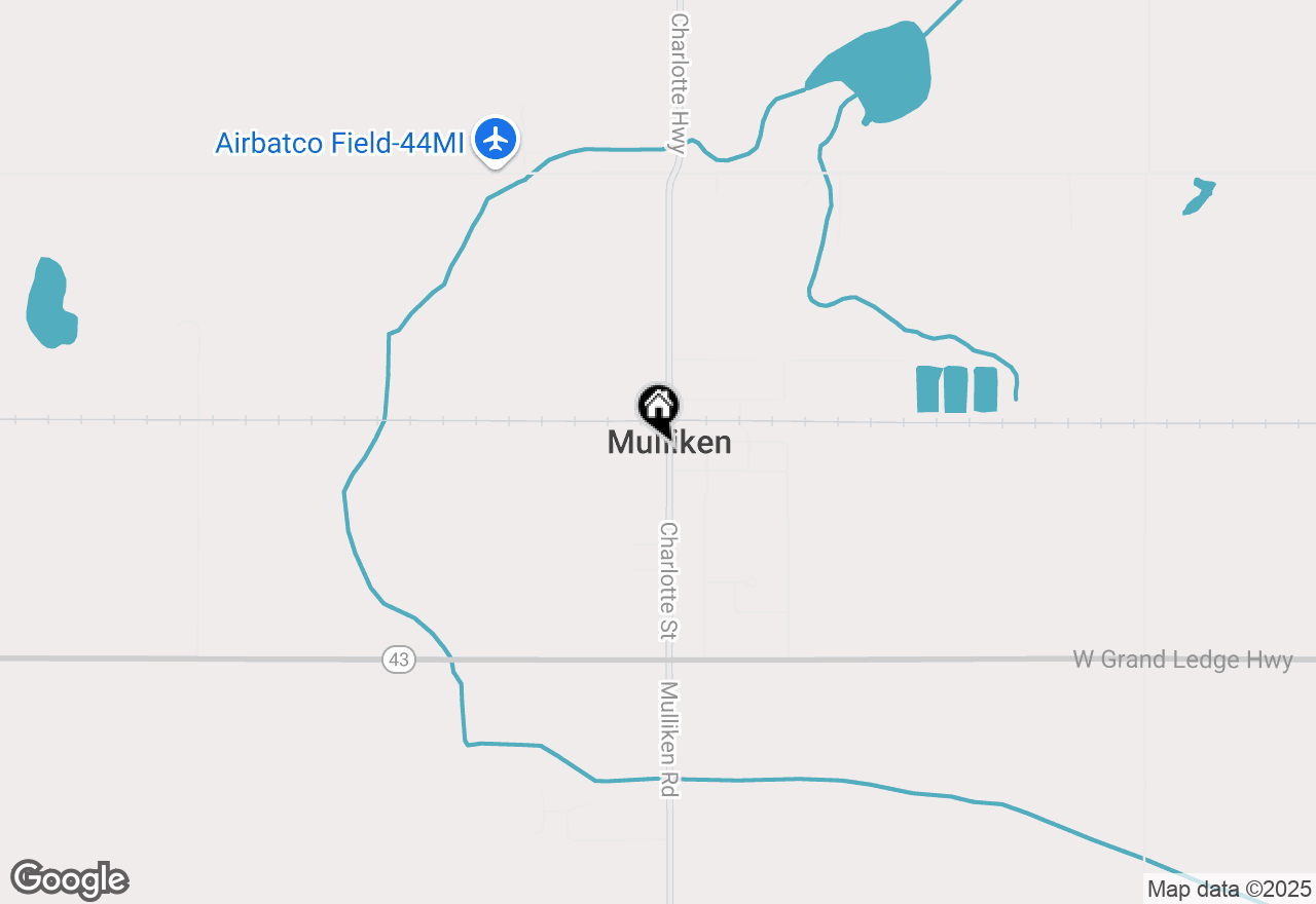 Map of 168 Charlotte Street, Mulliken, MI 48861