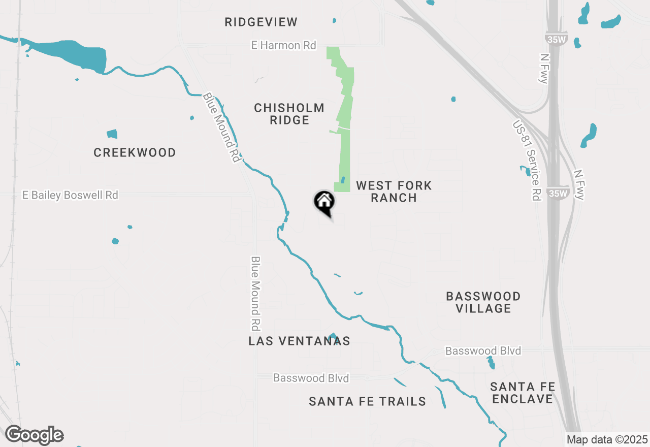 Map of 1709 Foliage Dr, Fort Worth, TX 76131