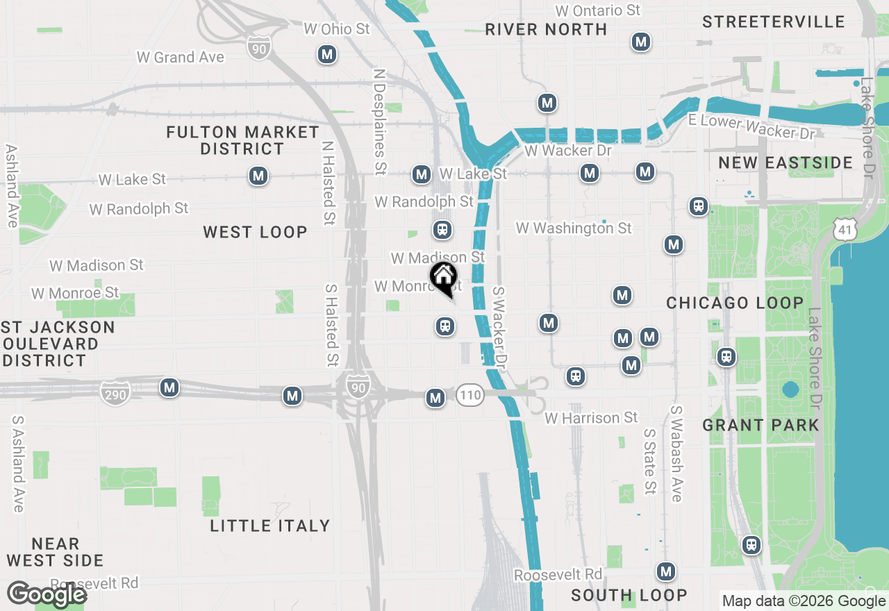 Map of 130 S Canal Street #607, Chicago, IL 60606