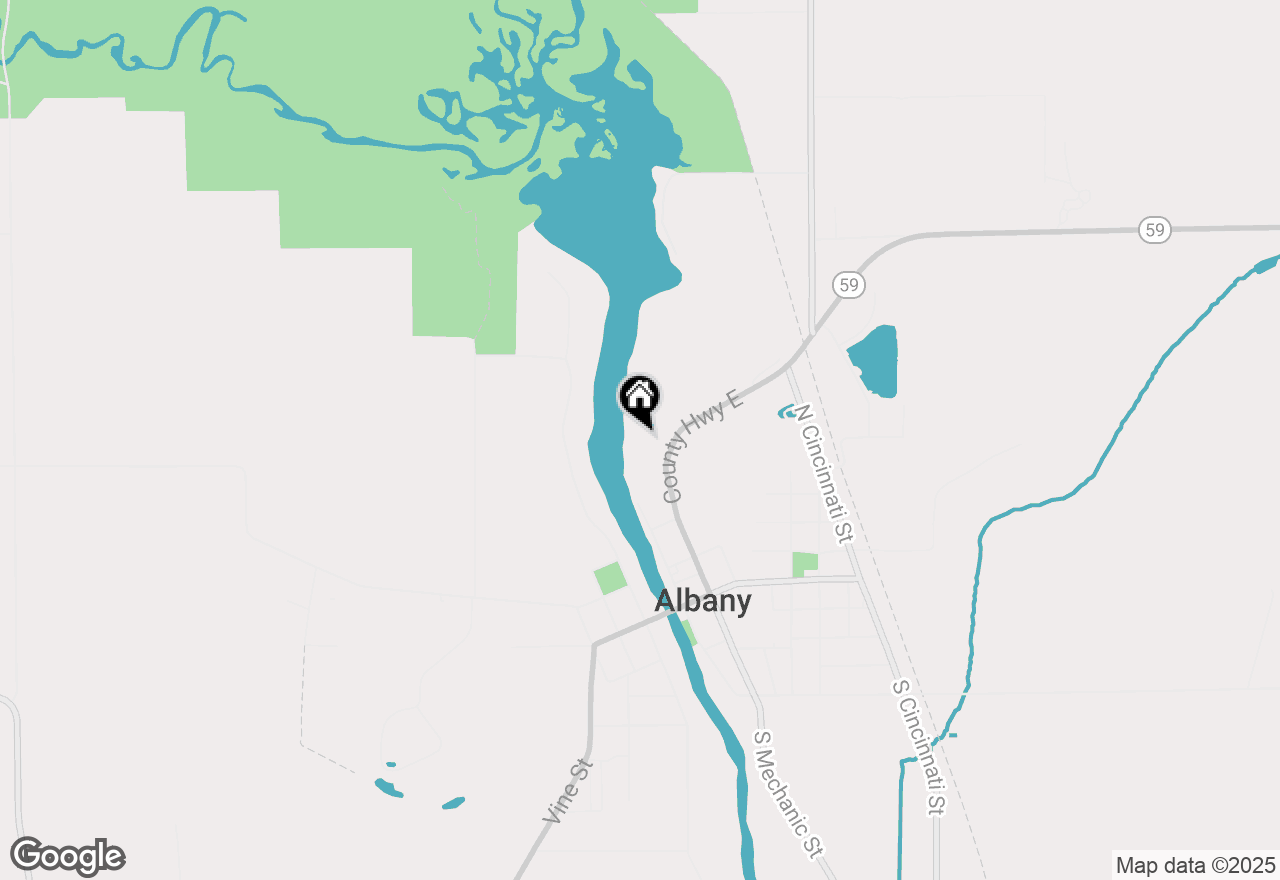 Map of 409 N Mechanic Street, Albany, WI 53502