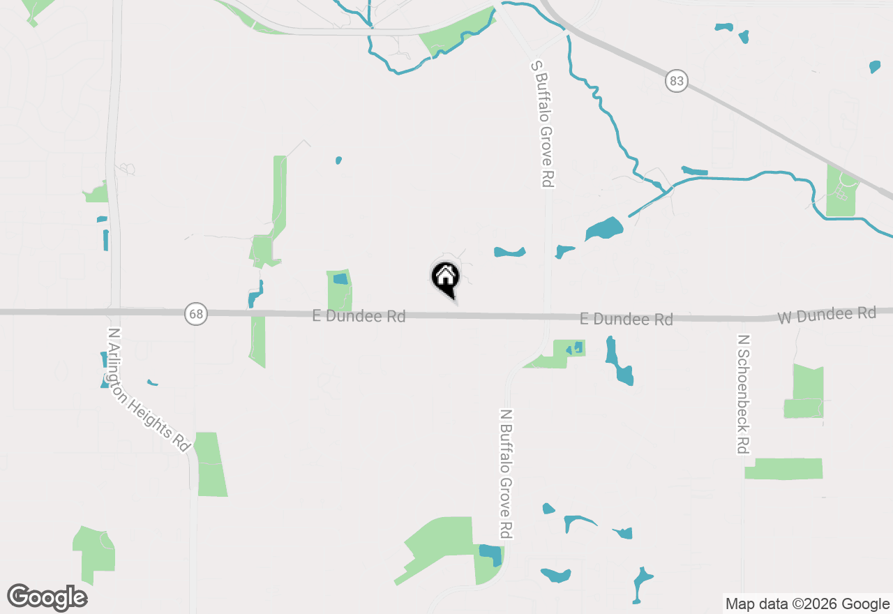 Map of 254 Dundee Parkway, Buffalo Grove, IL 60089