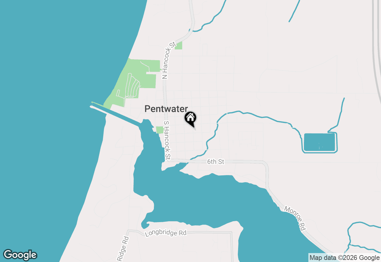 Map of 258 3rd Street, Pentwater, MI 49449