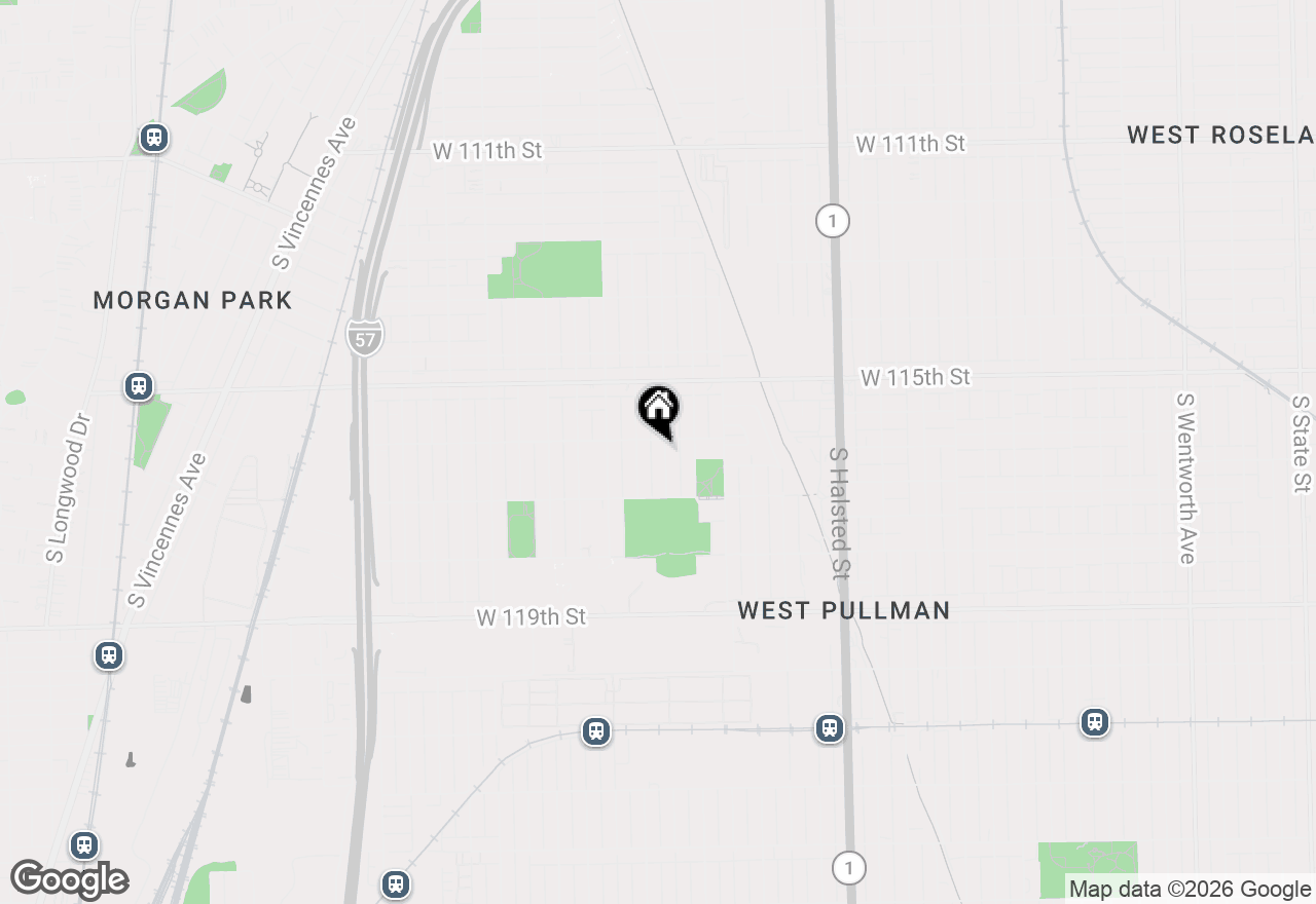 Map of 11610 S Aberdeen Street, Chicago, IL 60643