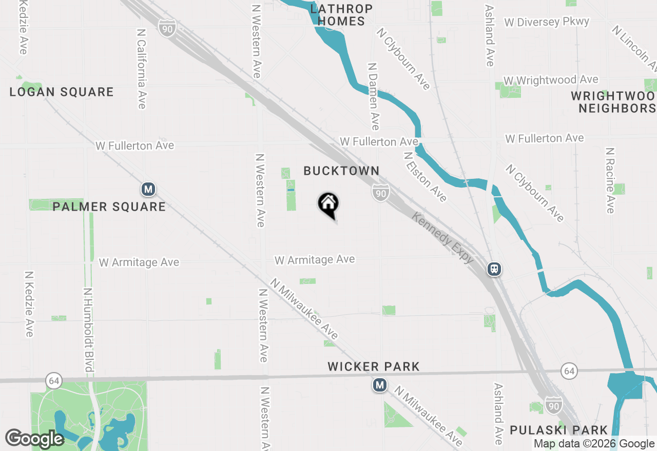 Map of (Address confidential), Chicago, Illinois 60647