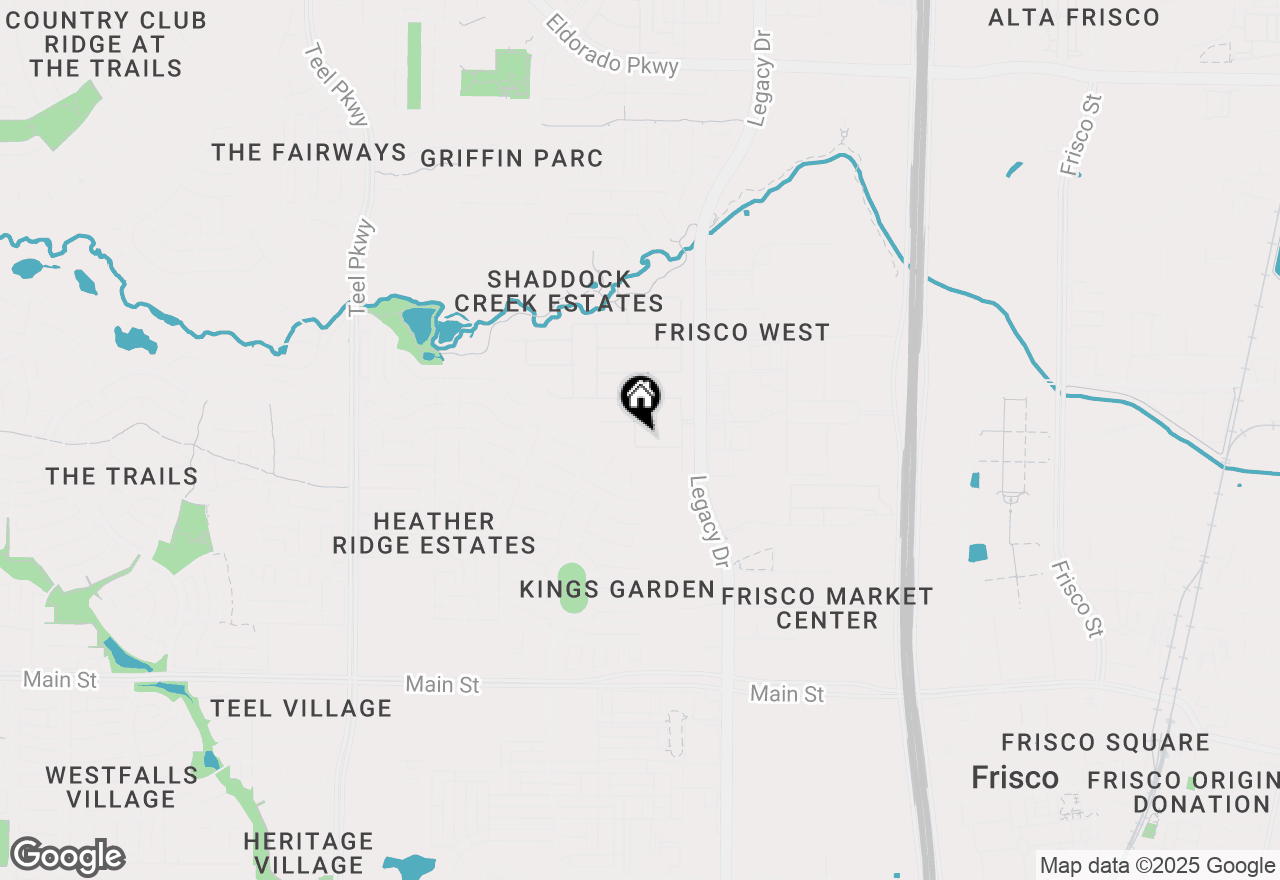 Map of 4230 Indian Creek Lane, Frisco, TX 75033