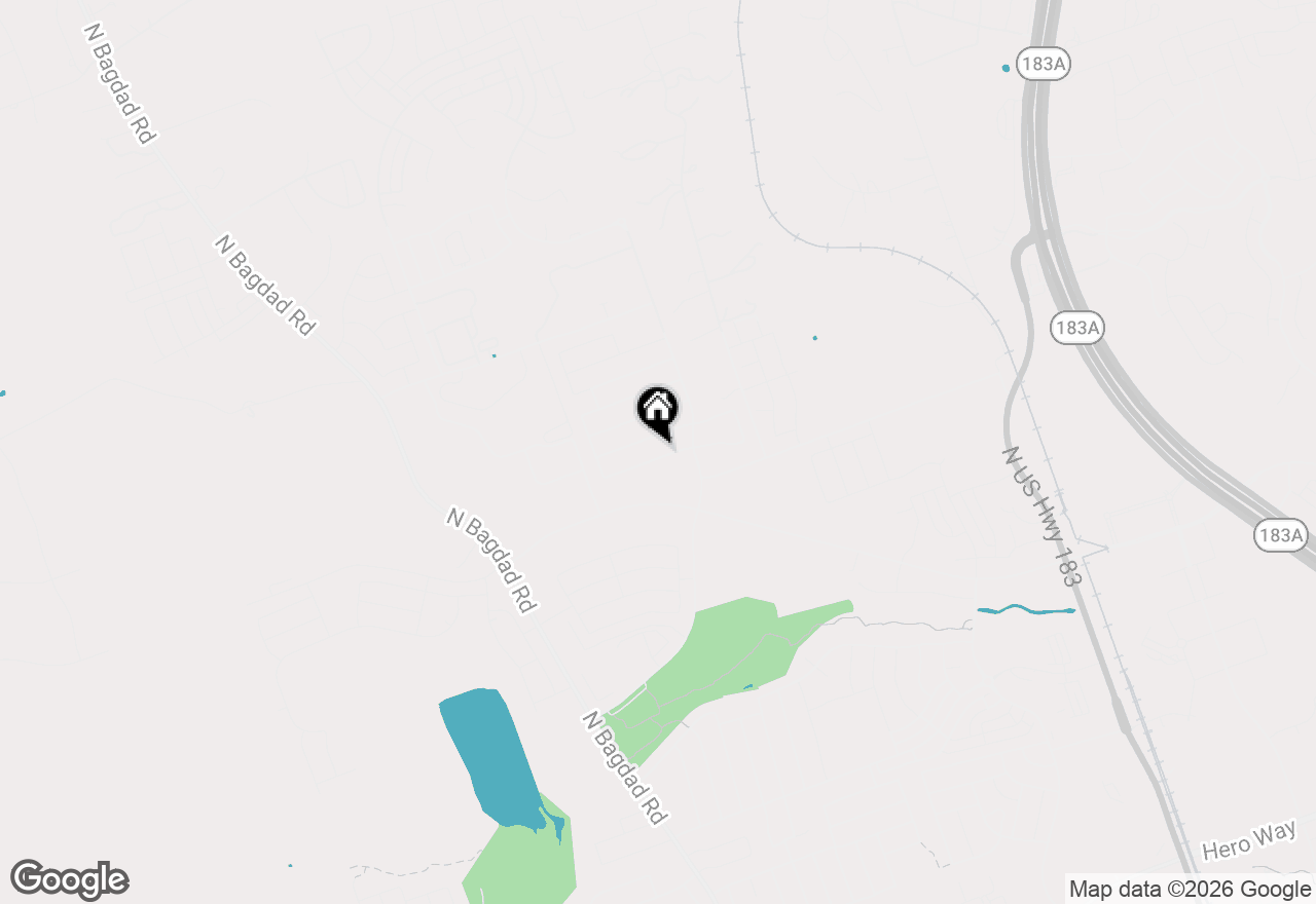 Map of 1001 Hillrose Dr, Leander, TX 78641