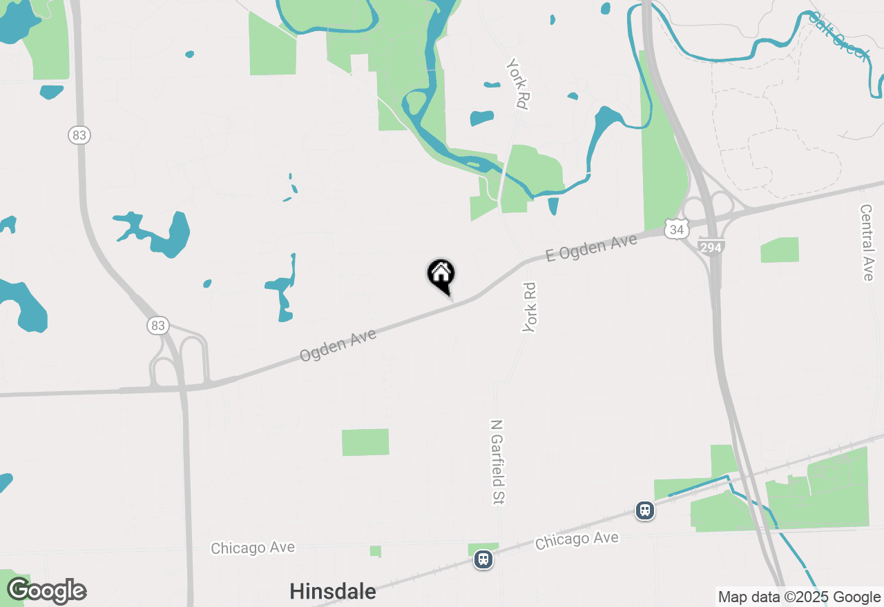 Map of 6 Bonnie Brae, Hinsdale, IL 60521