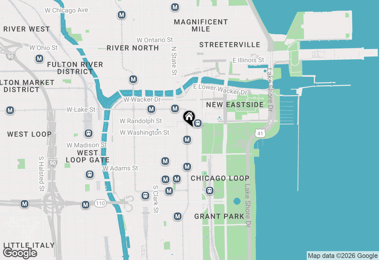 Map of 111 N Wabash Avenue #1618, Chicago, IL 60602