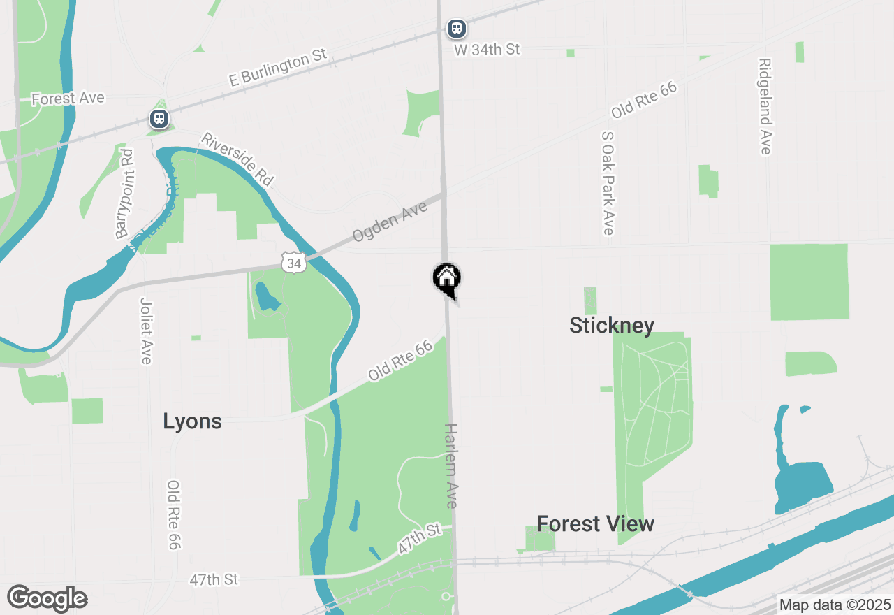 Map of 4023 Harlem Avenue #2, Stickney, IL 60402