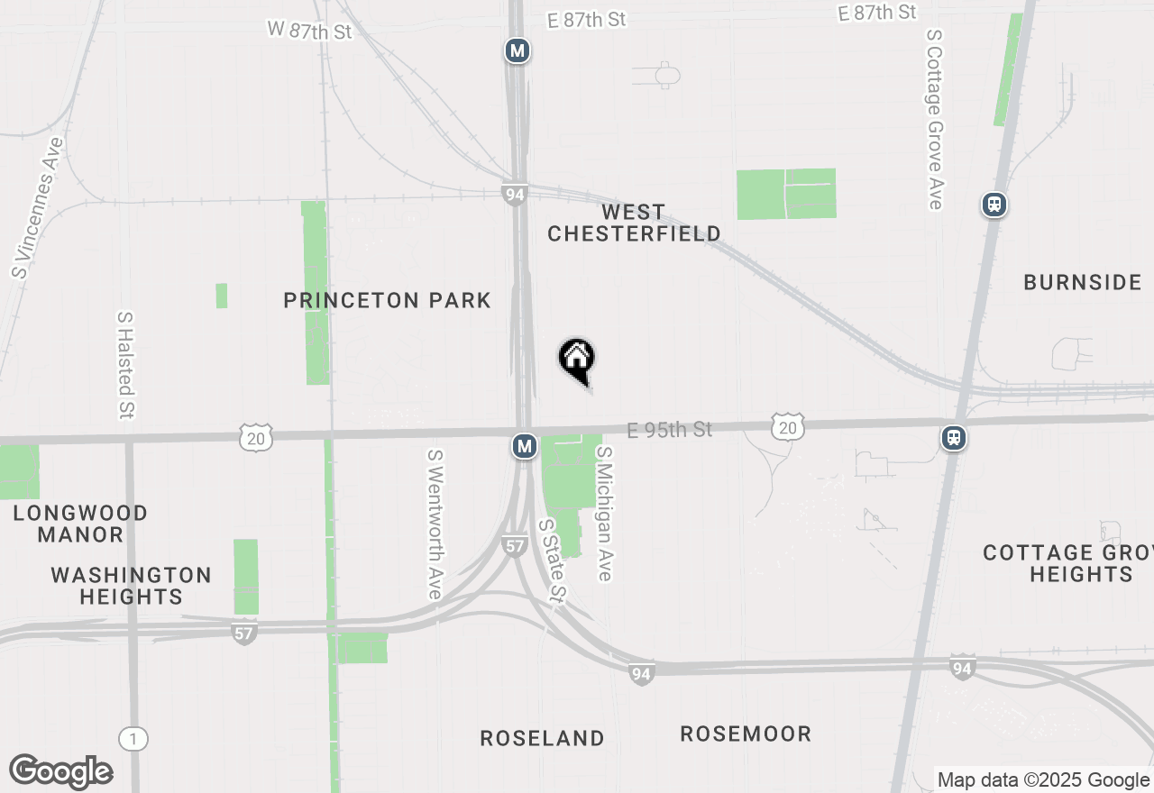 Map of 9419 S Wabash Avenue, Chicago, IL 60619