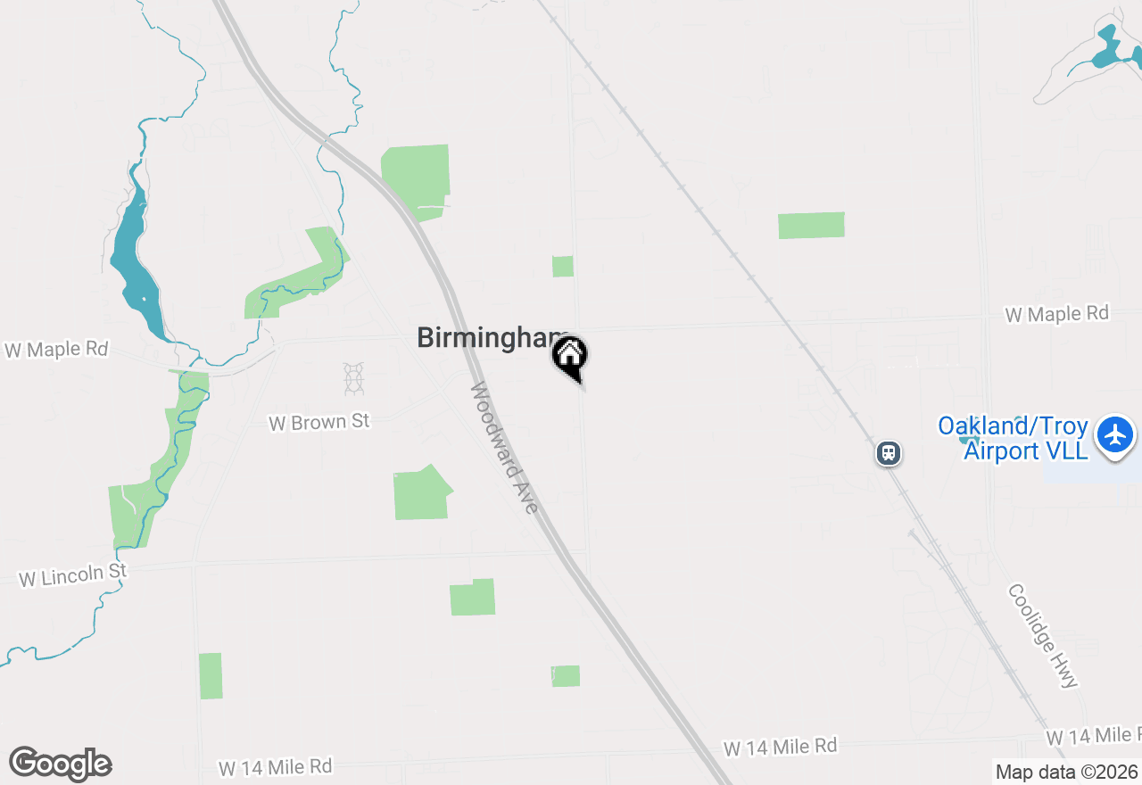 Map of 1042 Chestnut Street, Birmingham, MI 48009