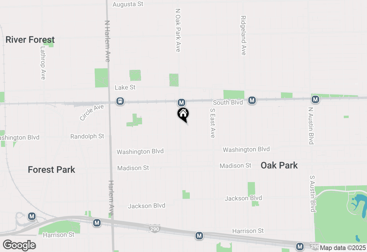 Map of 216 S Oak Park Avenue #4, Oak Park, IL 60302