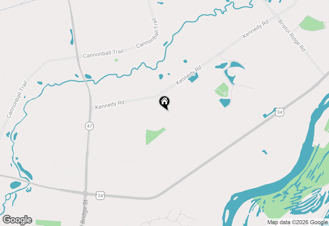 Map of 1962 Prairie Rose Lane, Yorkville, IL 60560