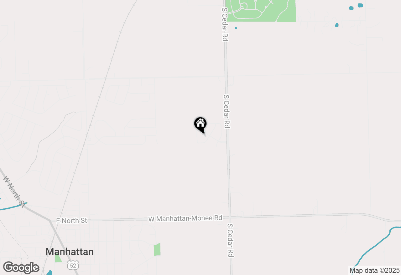 Map of 25033 Aspen Lane, Manhattan, IL 60442